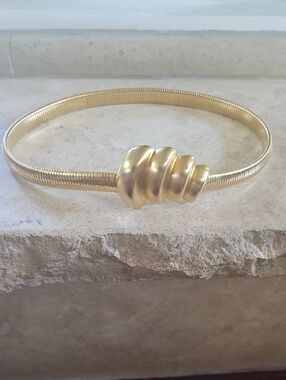 Gold-Tone Coil Accent Bangle Bracelet - Women Jewelry